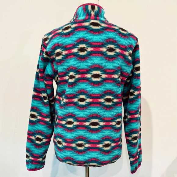 Patagonia Synchilla Pullover Fleece In Wild Desert Aztec Tribal Winter Jacket-S - Picture 6 of 11